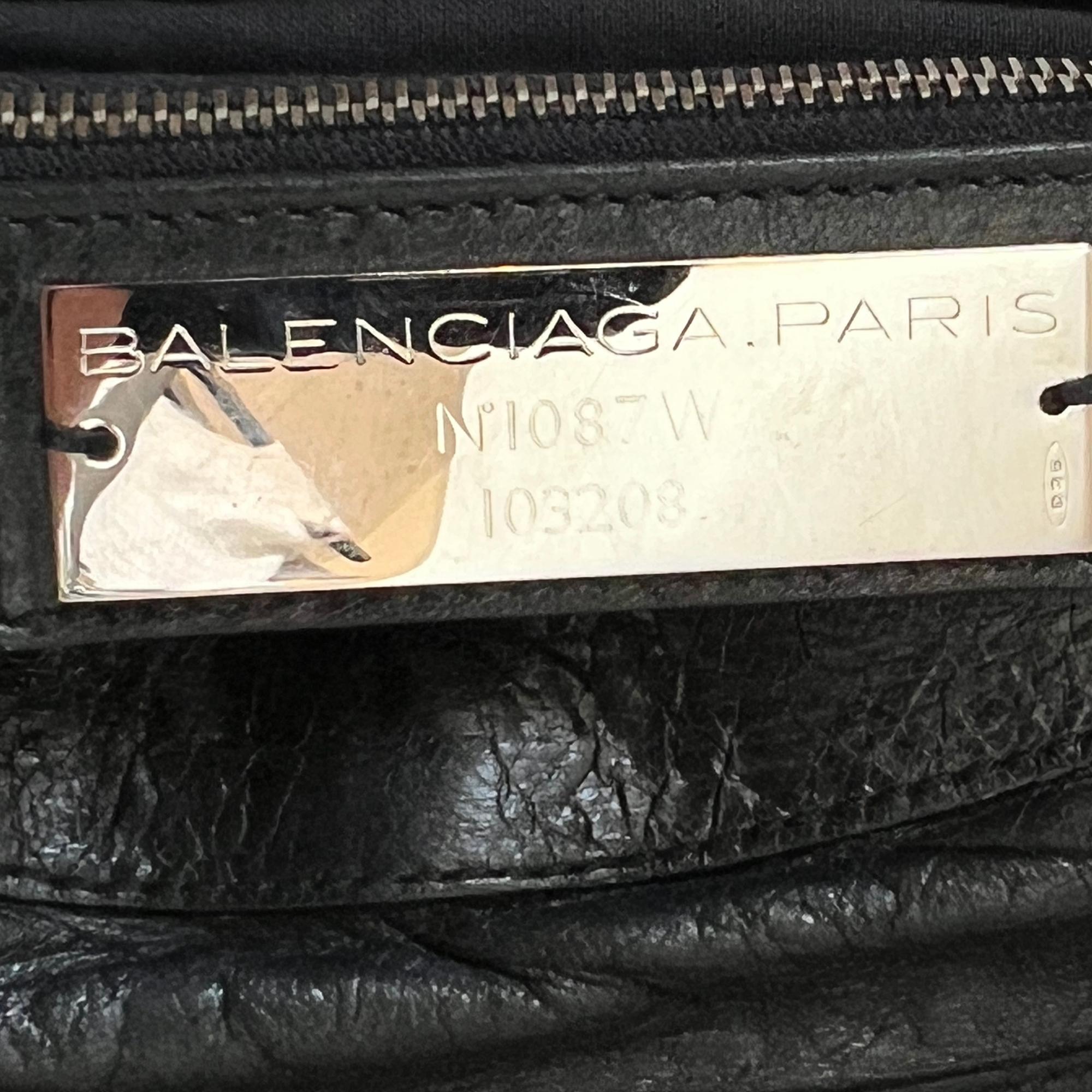 Balenciaga Black Leather City Bag 3