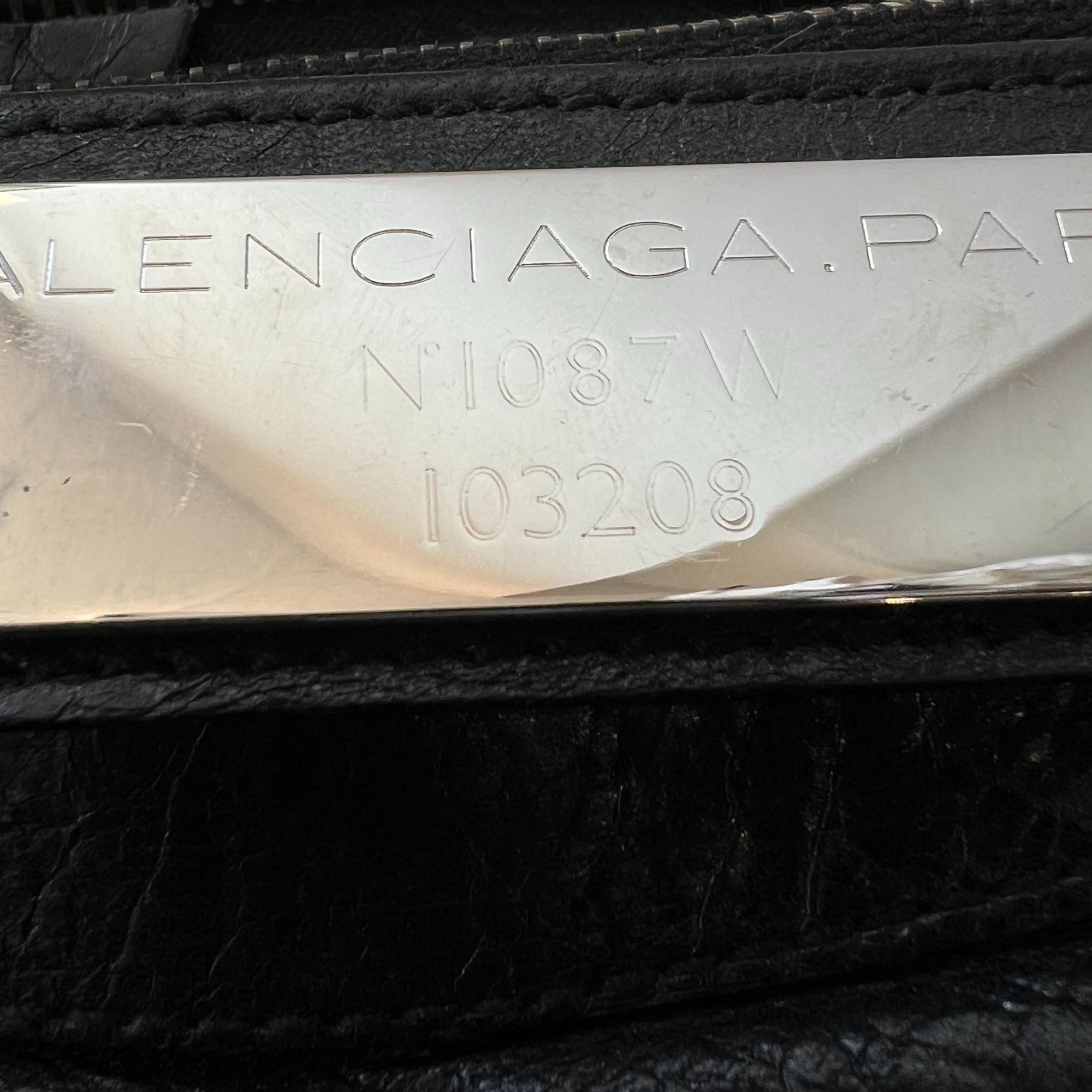 Balenciaga Black Leather City Bag 4
