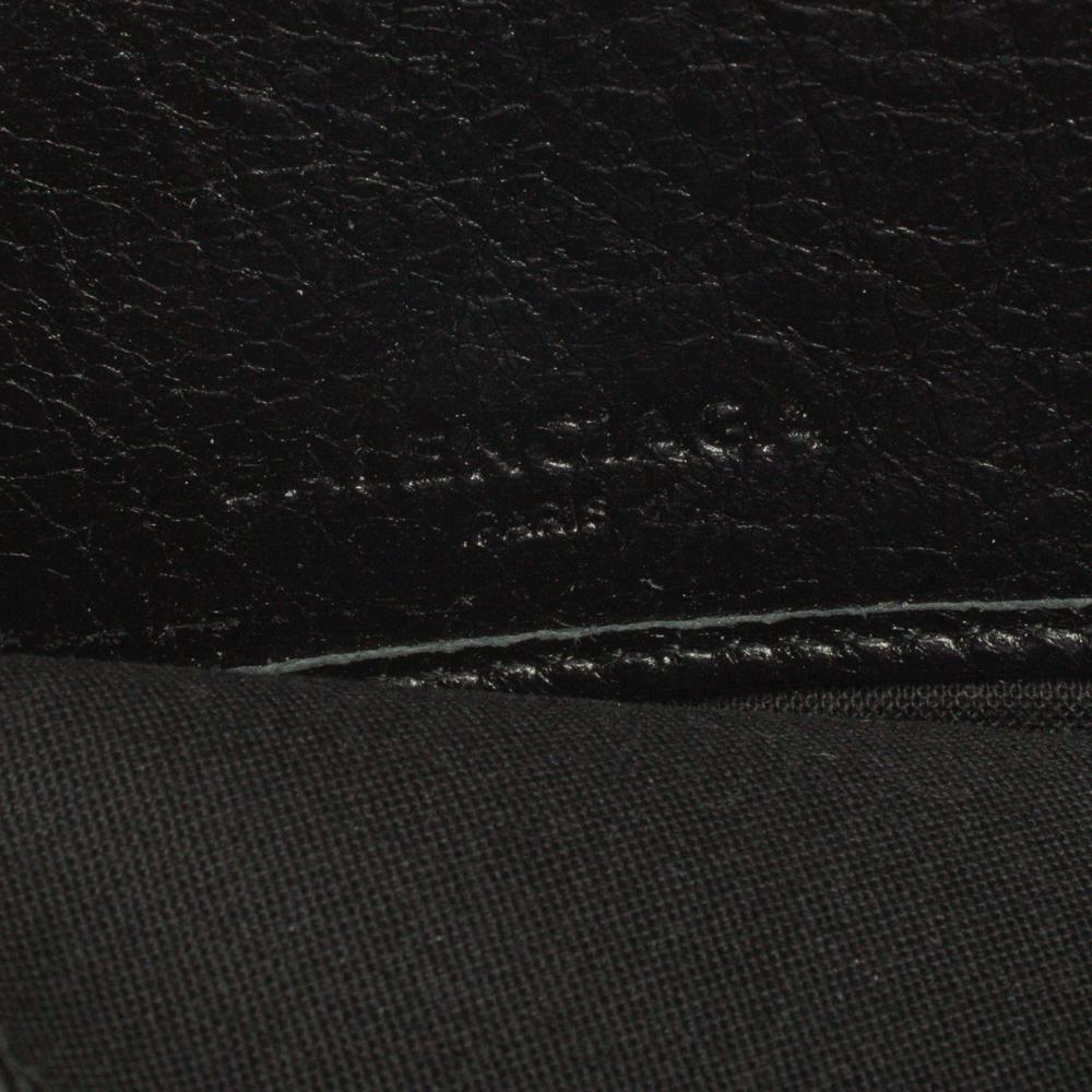 Balenciaga Black Leather City Zip Around Wallet 5