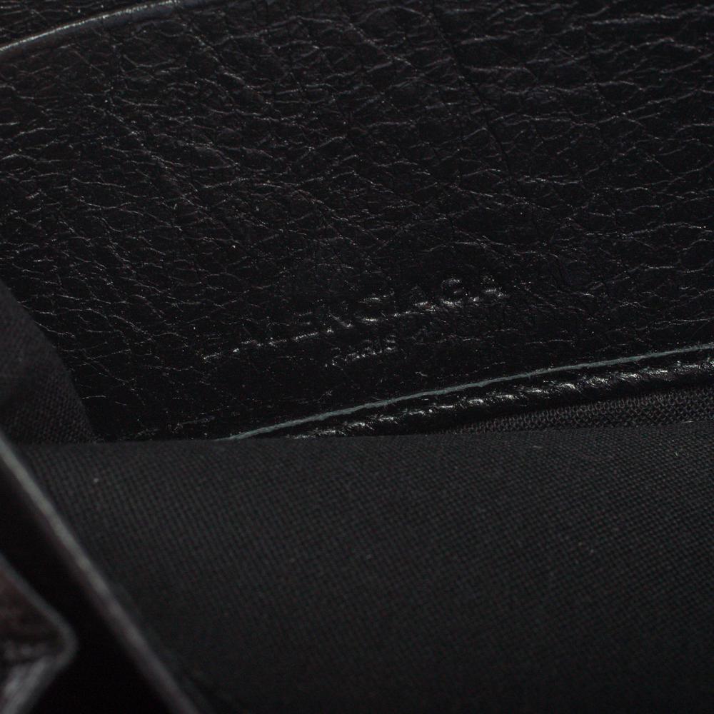 Balenciaga Black Leather City Zip Around Wallet 6