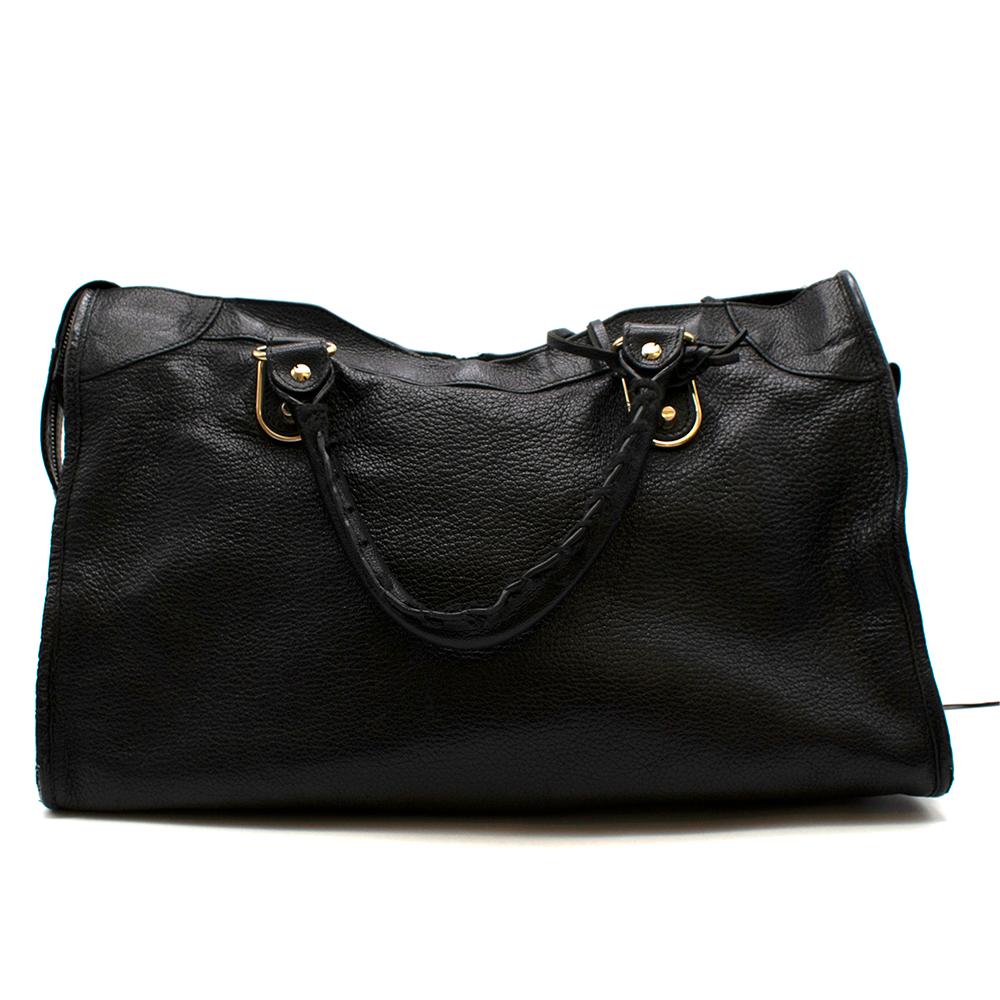 Balenciaga Black Leather Classic Edge City Bag In Excellent Condition In London, GB