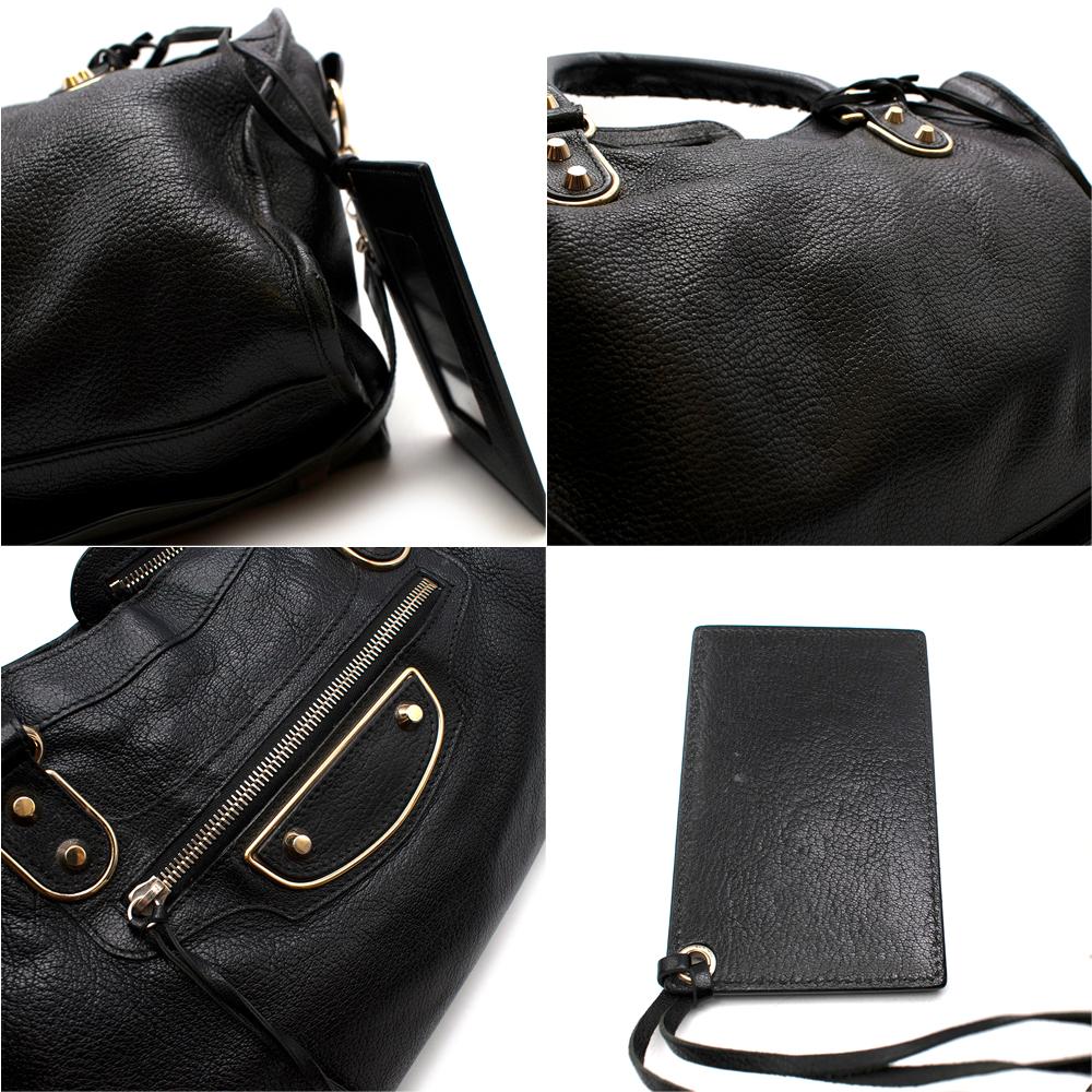 Balenciaga Black Leather Classic Edge City Bag 4