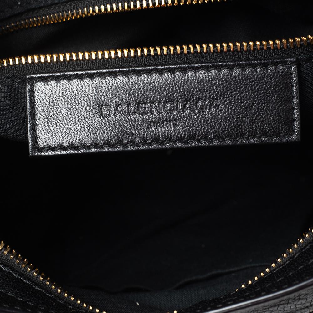 Balenciaga Black Leather Classic Metallic Edge City Bag 3