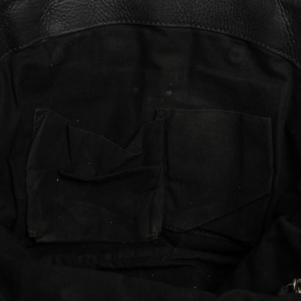 Balenciaga Black Leather Classic RH Bowler Satchel 8