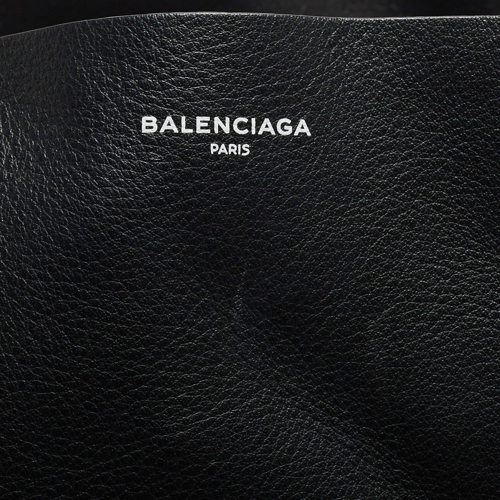 Balenciaga Black Leather Everyday Shopper Tote 8