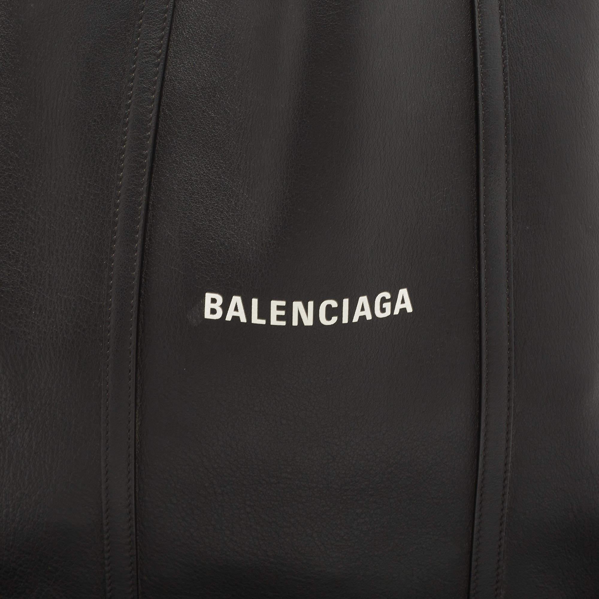 Balenciaga Black Leather Everyday Shopper Tote 2