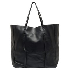 Used Balenciaga Black Leather Everyday Shopper Tote