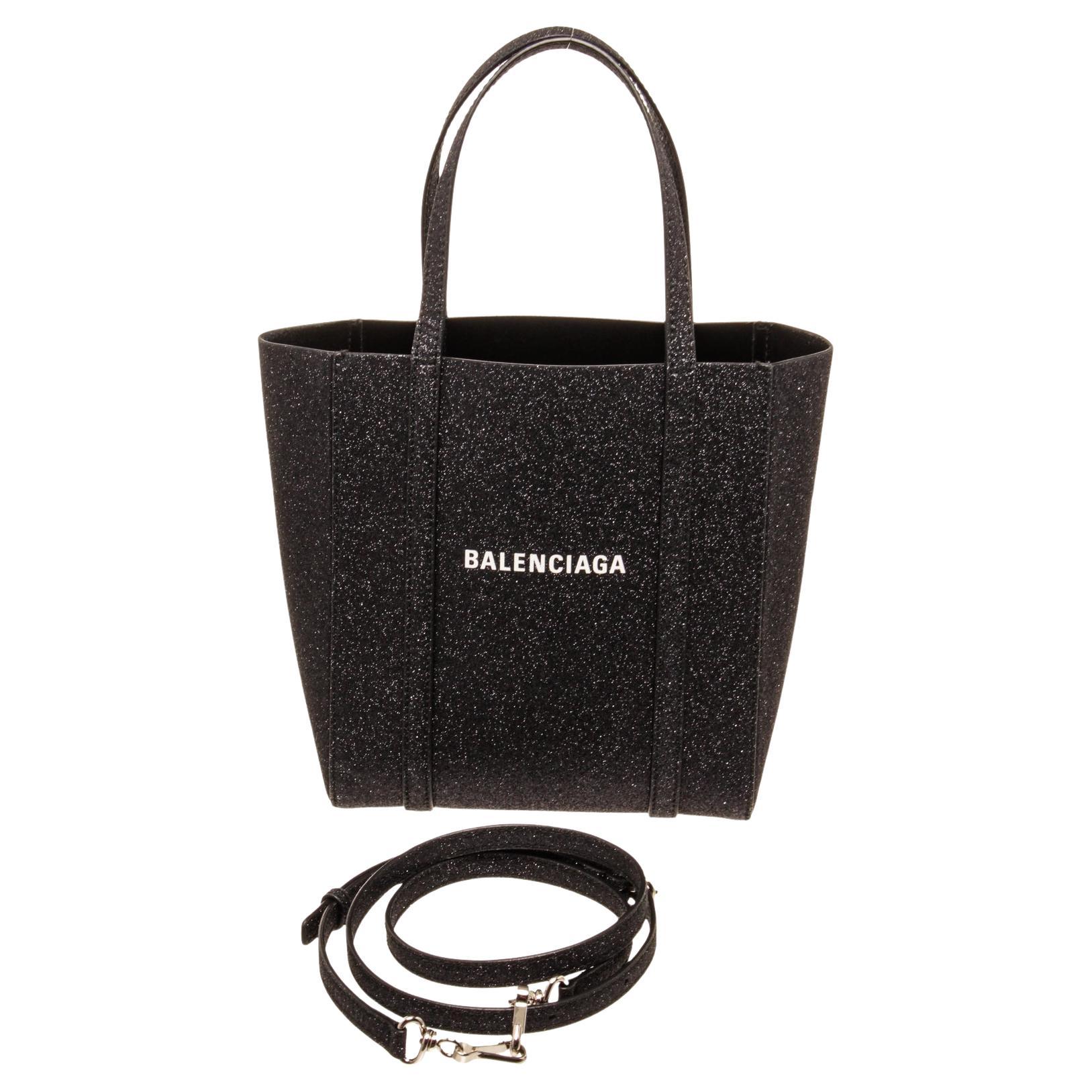 Balenciaga Black Leather Everyday Tote Bag