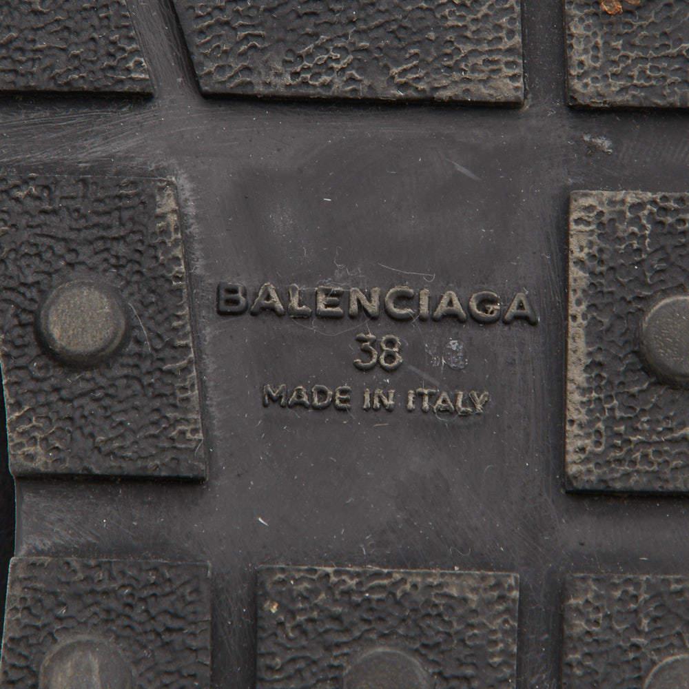 Balenciaga - Baskets Race Runner en cuir, tissu et daim noir - Taille 38 en vente 3