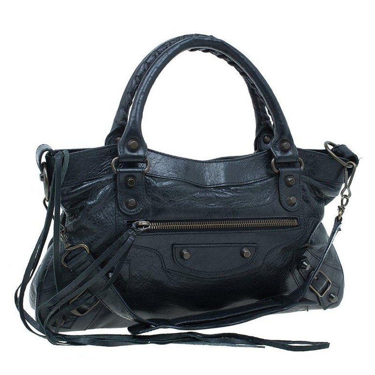 Balenciaga Black Leather First Classic Bag For Sale at 1stDibs