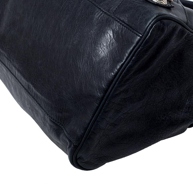 Balenciaga Black Leather Giant Hardware 21 Midday Bag 3