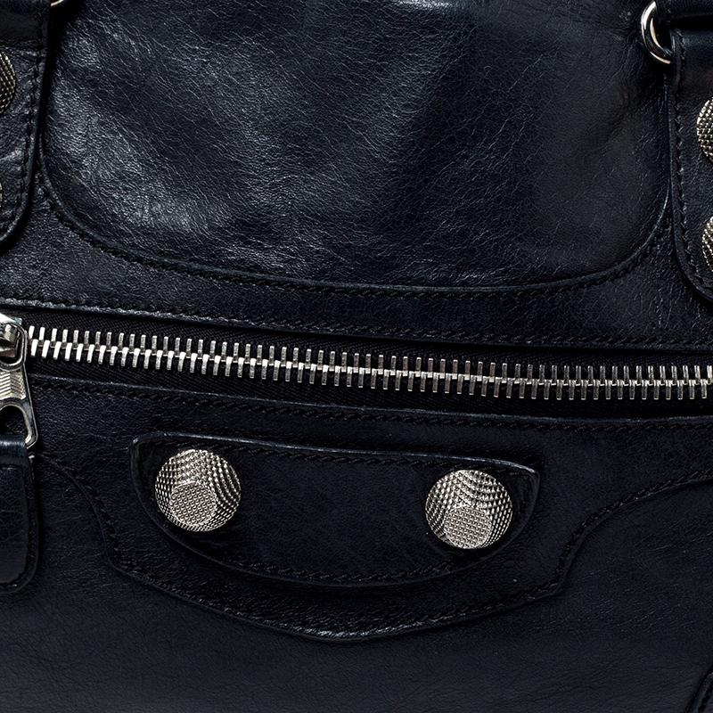 Balenciaga Black Leather Giant Hardware 21 Midday Bag In Fair Condition In Dubai, Al Qouz 2