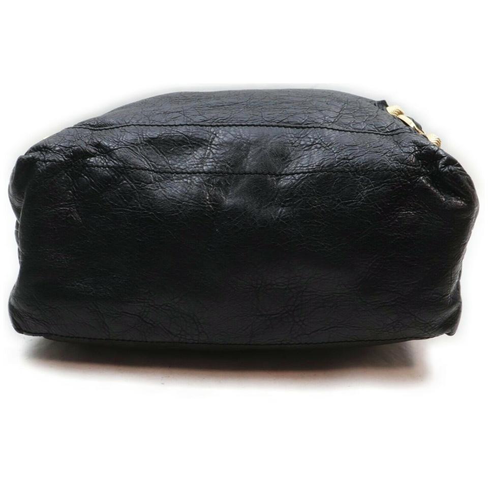 Balenciaga Black Leather Giant The Day Hobo Bag 862005 8