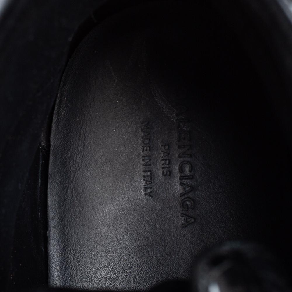 Nero Balenciaga Sneakers alte in pelle nera taglia 39