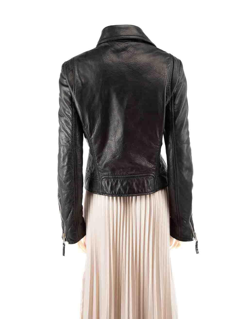 Balenciaga Veste en cuir noir Taille XXL Bon état - En vente à London, GB