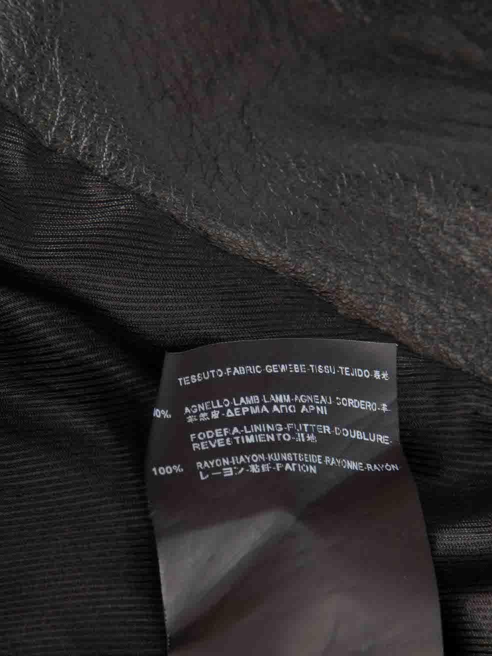 Balenciaga Veste en cuir noir Taille XXL en vente 4