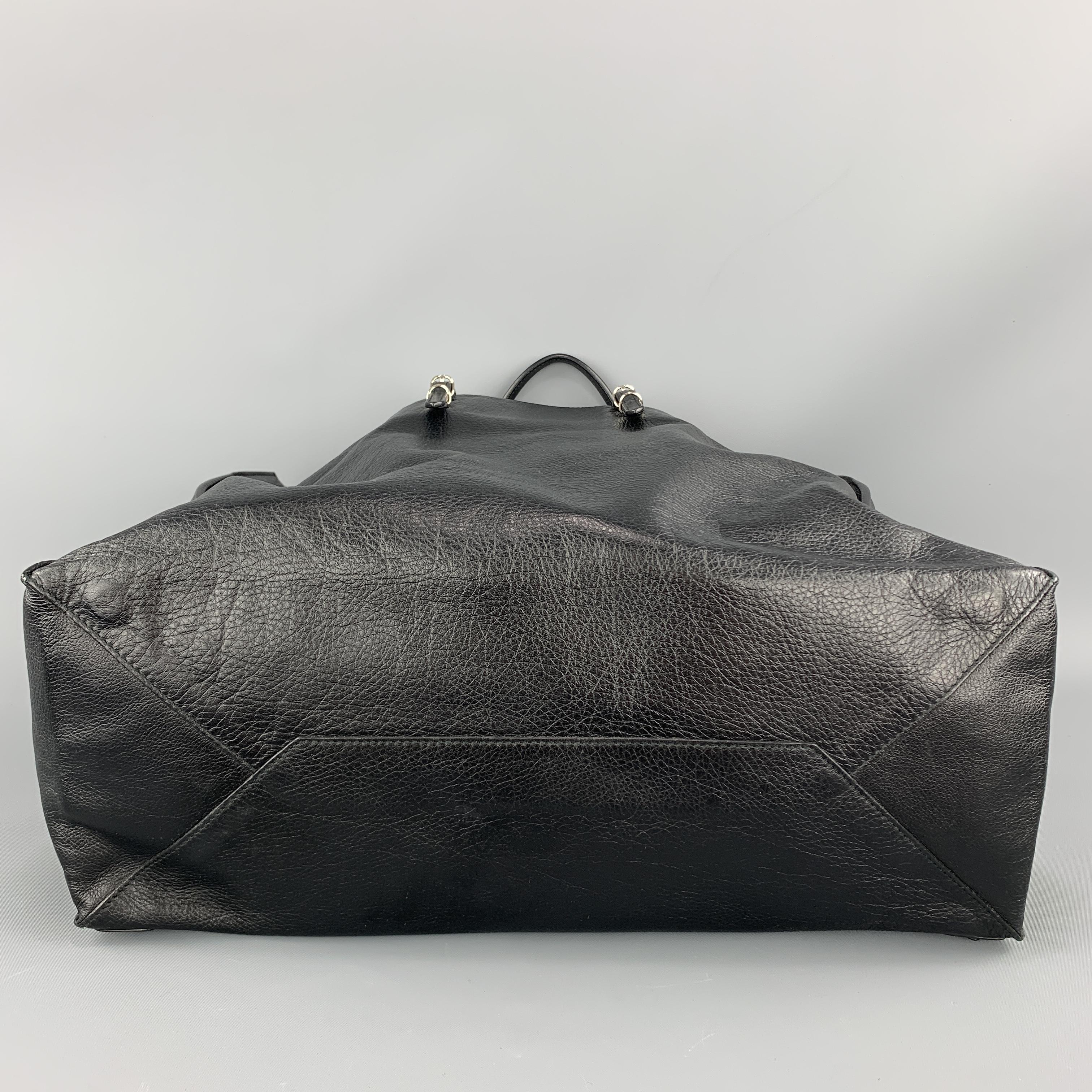Women's BALENCIAGA Black Leather Large CITY Tote Handbag