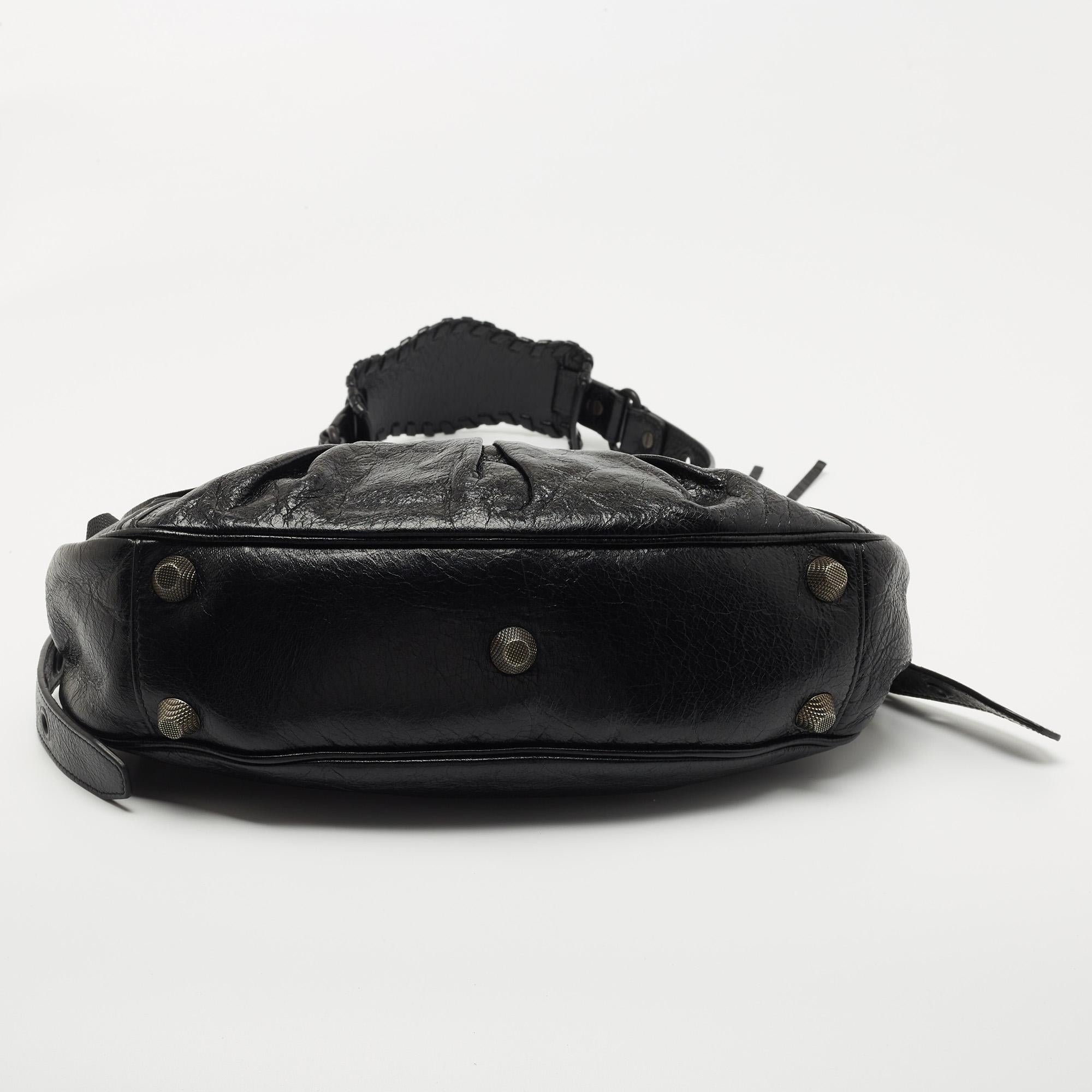 Balenciaga Black Leather Le Cagole Small Shoulder Bag 1