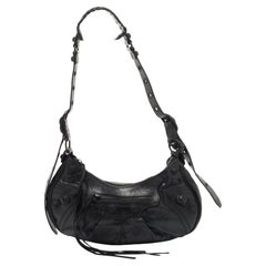 Used Balenciaga Black Leather Le Cagole Small Shoulder Bag