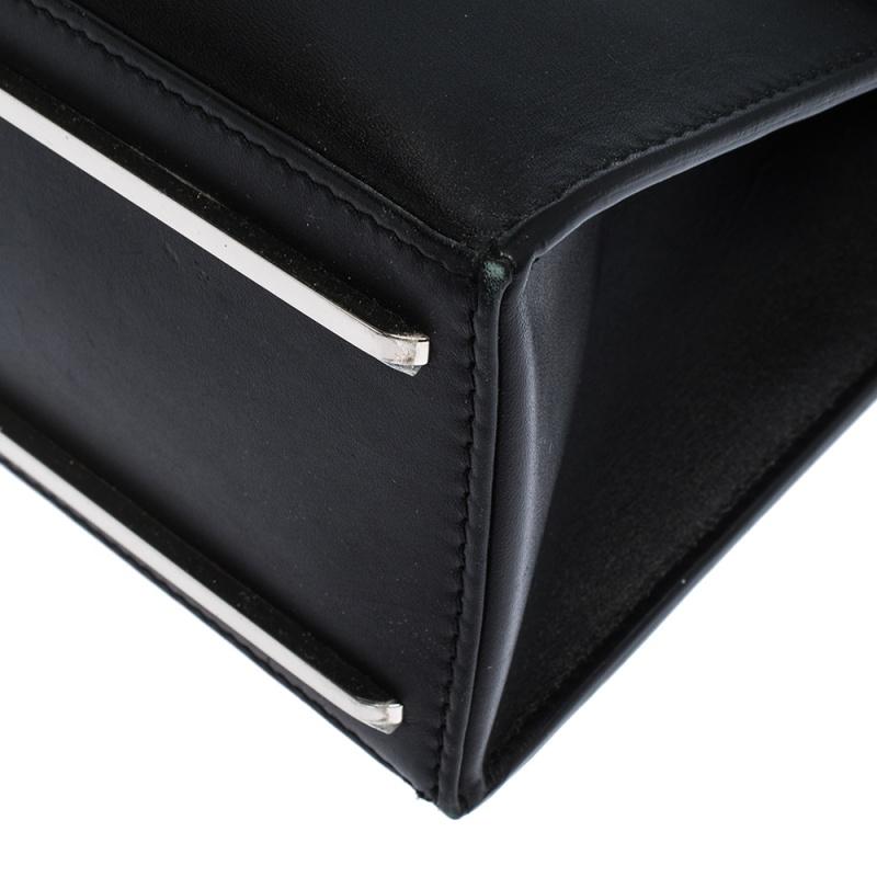 Balenciaga Schwarz Leder Le Dix Cartable Top Handle Tasche 6