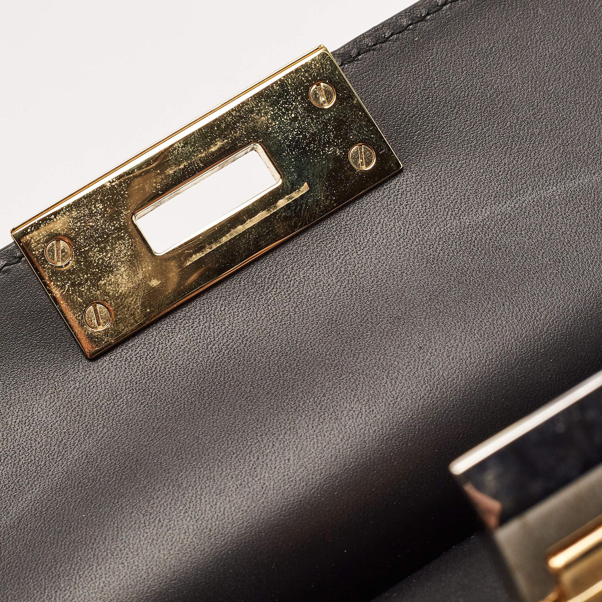 Balenciaga Black Leather Le Dix Cartable Top Handle Bag For Sale 7