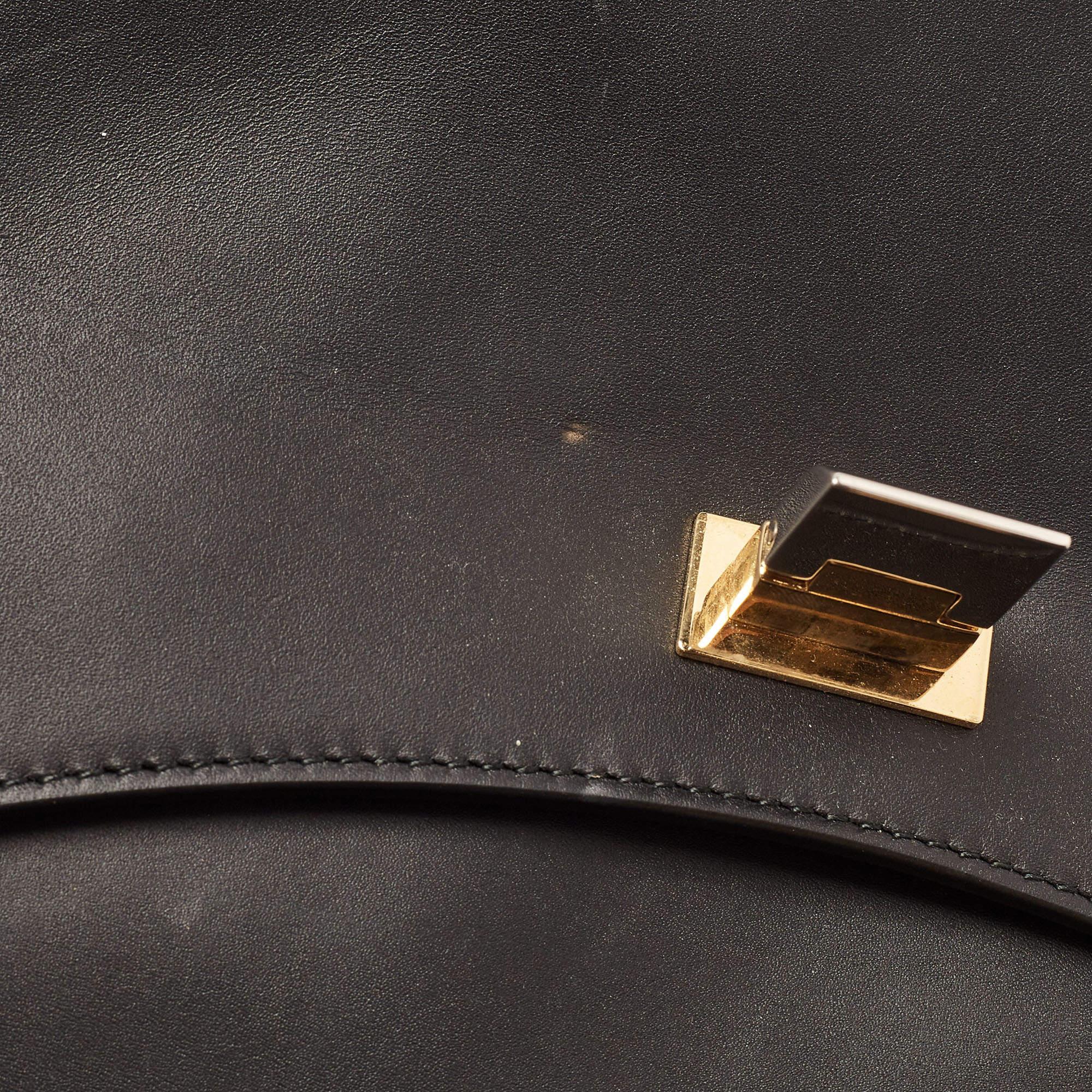 Balenciaga Black Leather Le Dix Cartable Top Handle Bag For Sale 9
