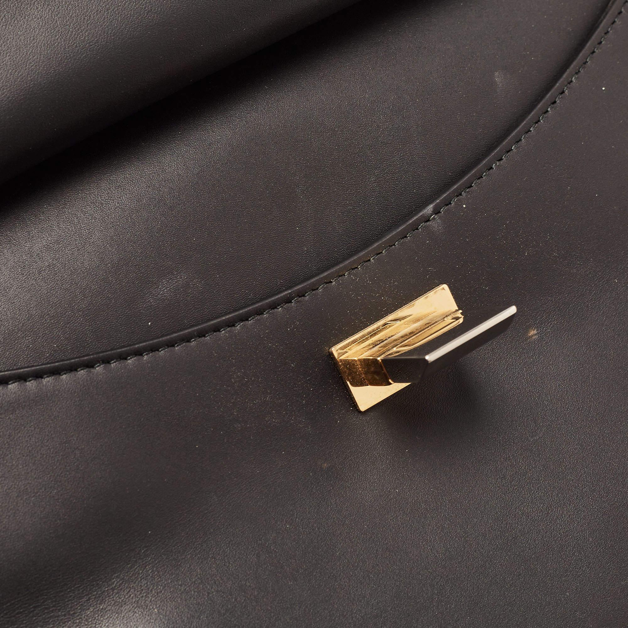Balenciaga Black Leather Le Dix Cartable Top Handle Bag For Sale 14