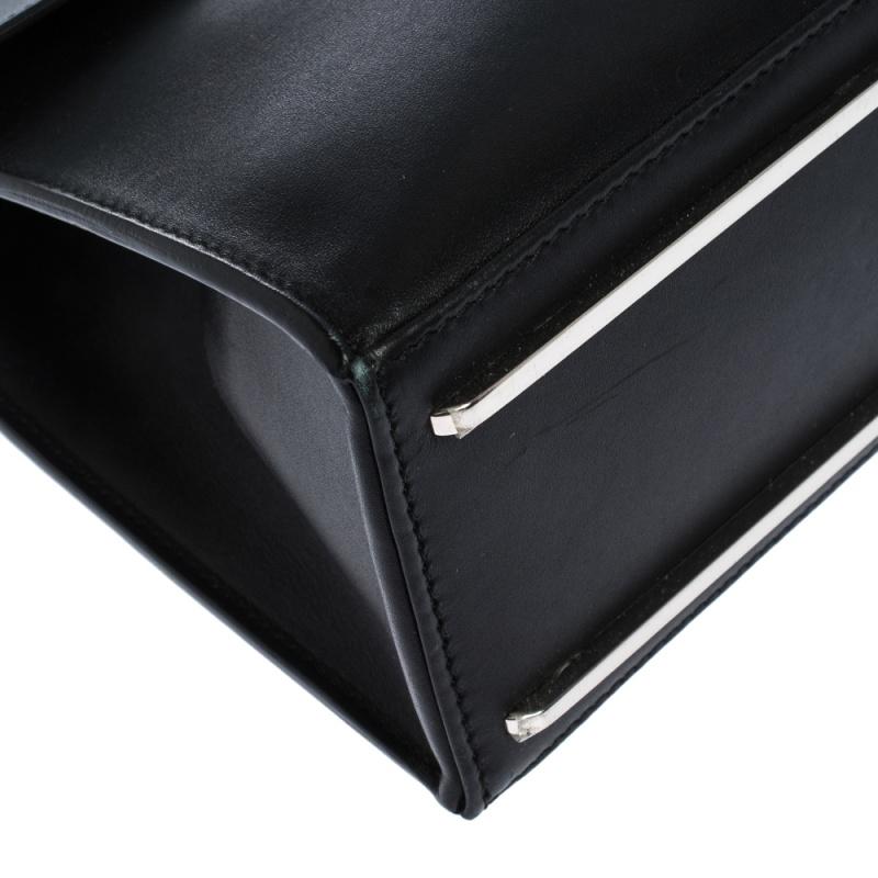 Balenciaga Schwarz Leder Le Dix Cartable Top Handle Tasche 2