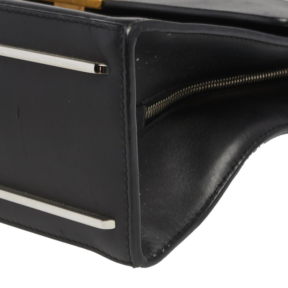 Balenciaga Black Leather Le Dix Cartable Top Handle Bag 2