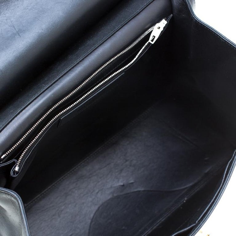 Balenciaga Black Leather Le Dix Cartable Top Handle Bag For Sale at 1stDibs