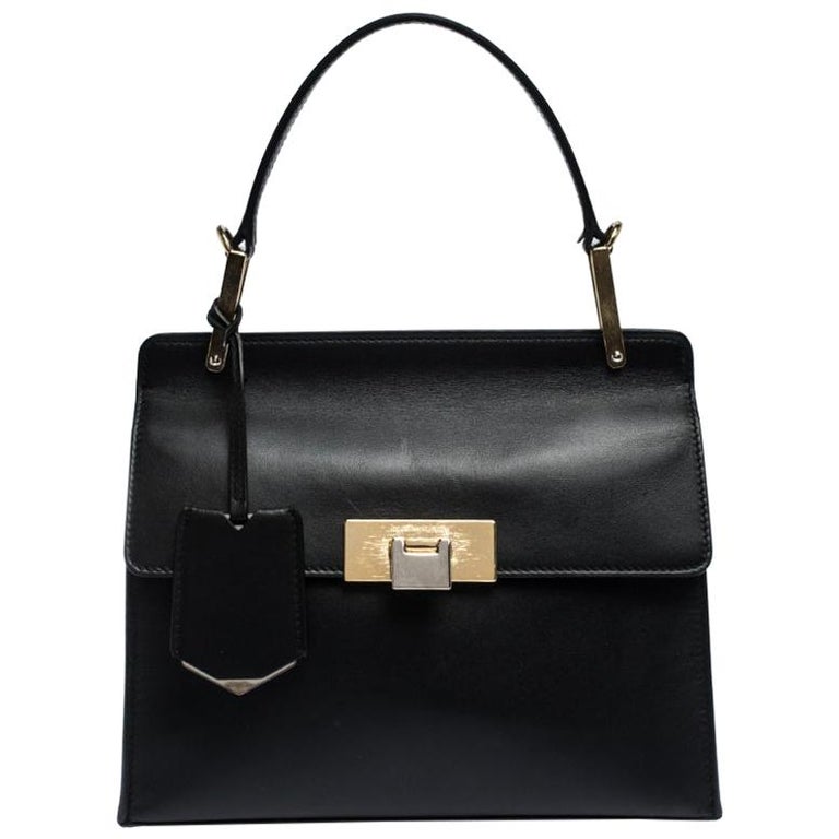 Balenciaga Black Leather Le Dix Cartable Top Handle Bag at 1stDibs ...