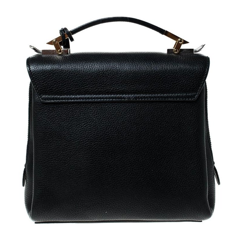 Balenciaga Black Leather Le Dix Shoulder Bag For Sale at 1stDibs