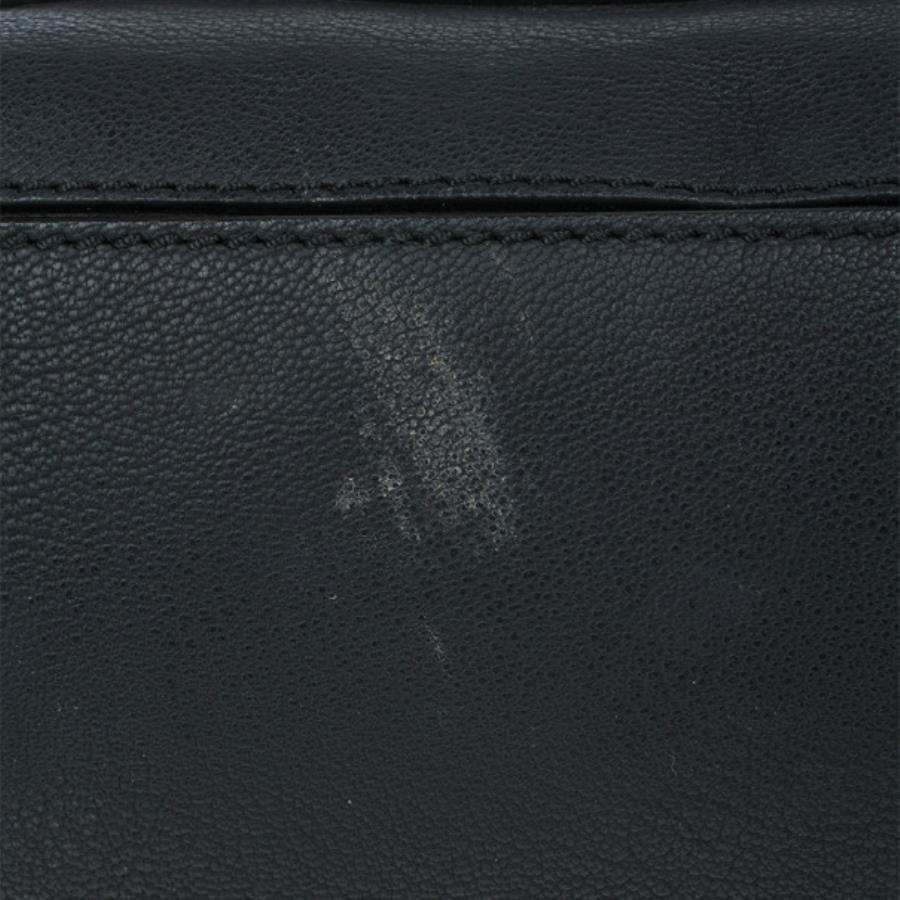 Balenciaga Black Leather Lune Tote For Sale 3