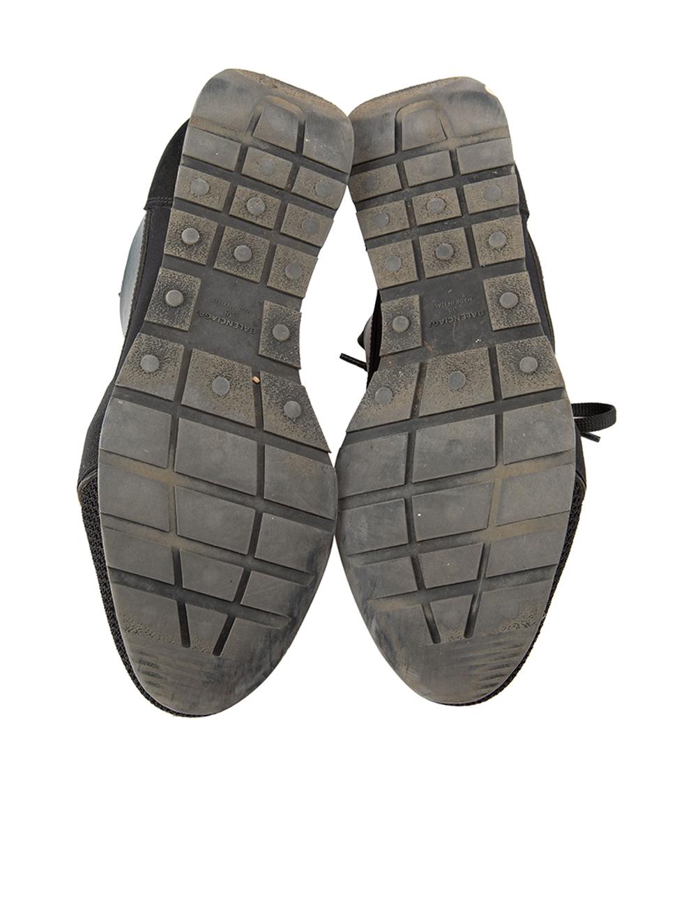 Balenciaga Schwarz Leder & Mesh Race Runner Turnschuhe Größe IT 38 Damen im Angebot