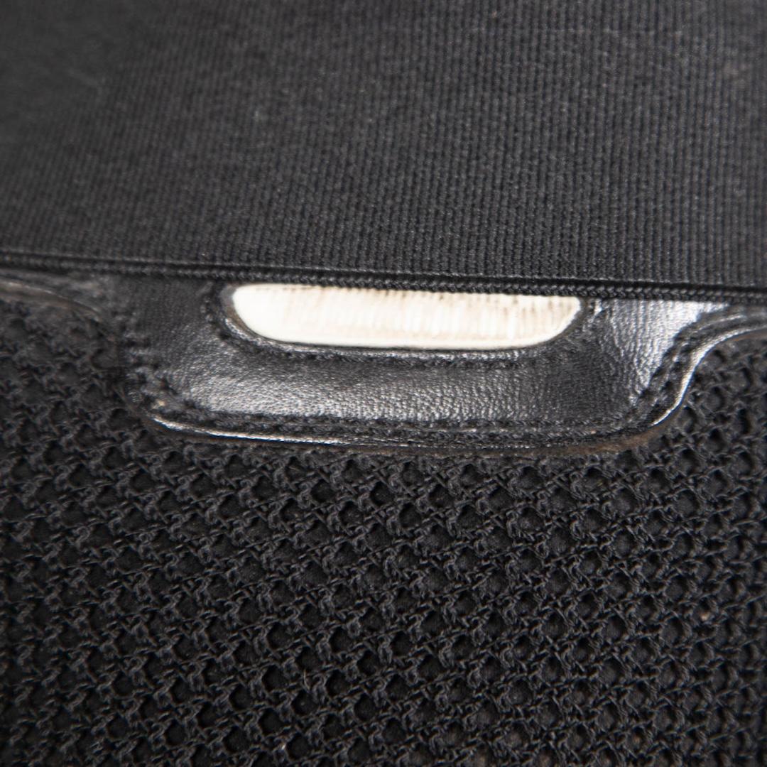 Balenciaga Schwarz Leder & Mesh Race Runner Turnschuhe Größe IT 38 im Angebot 1