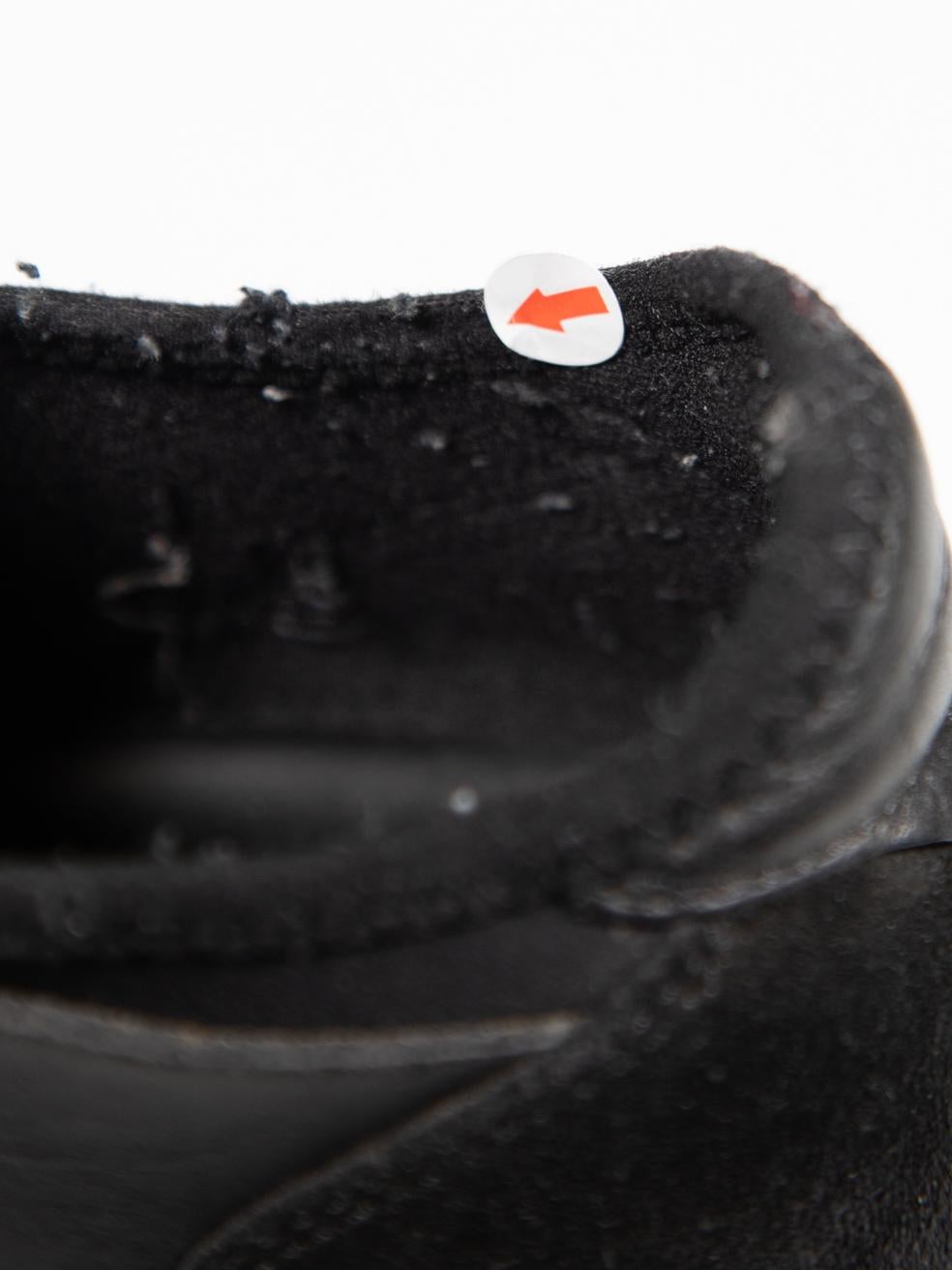Balenciaga Schwarz Leder & Mesh Race Runner Turnschuhe Größe IT 38 im Angebot 4