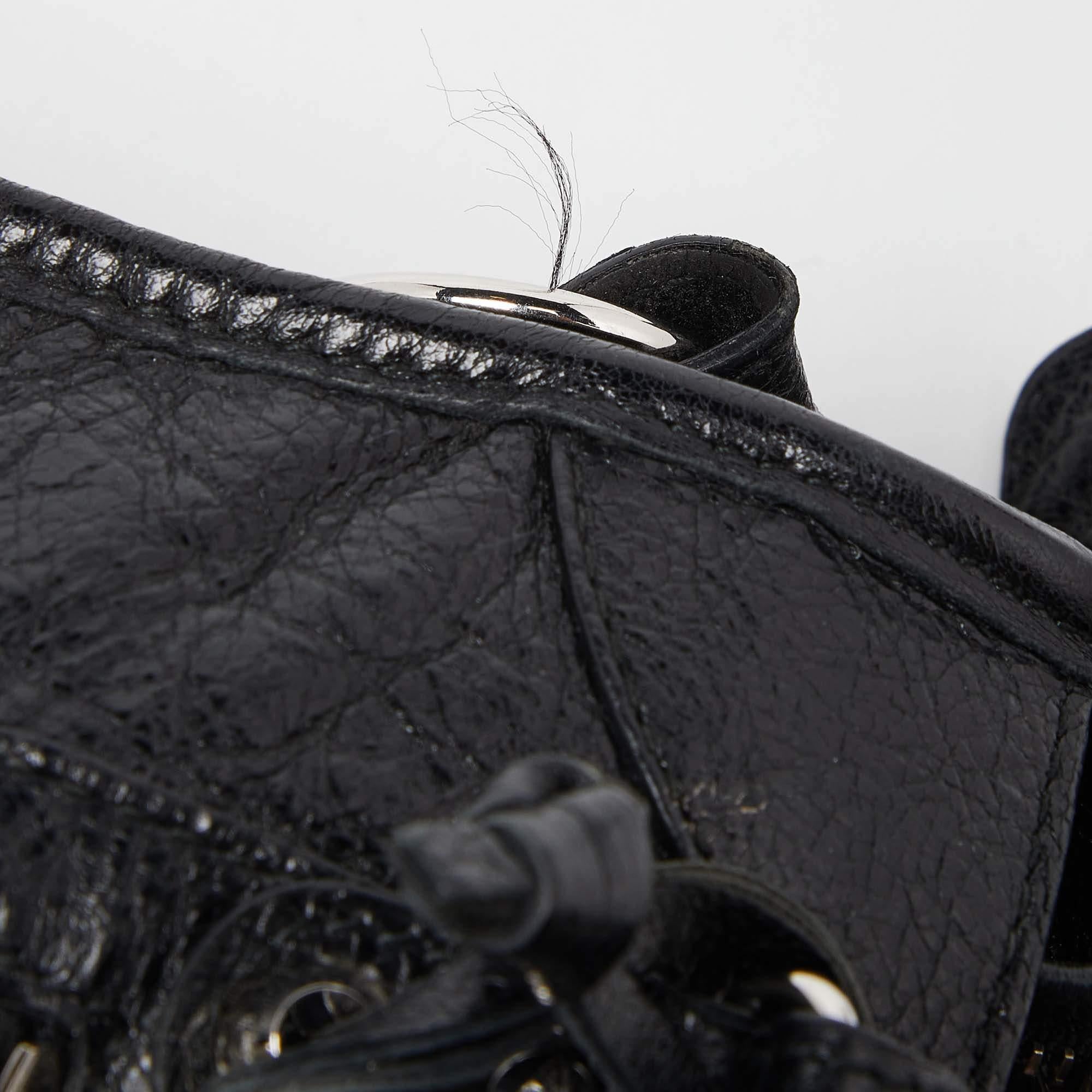 Balenciaga Black Leather Mini City Bag 4