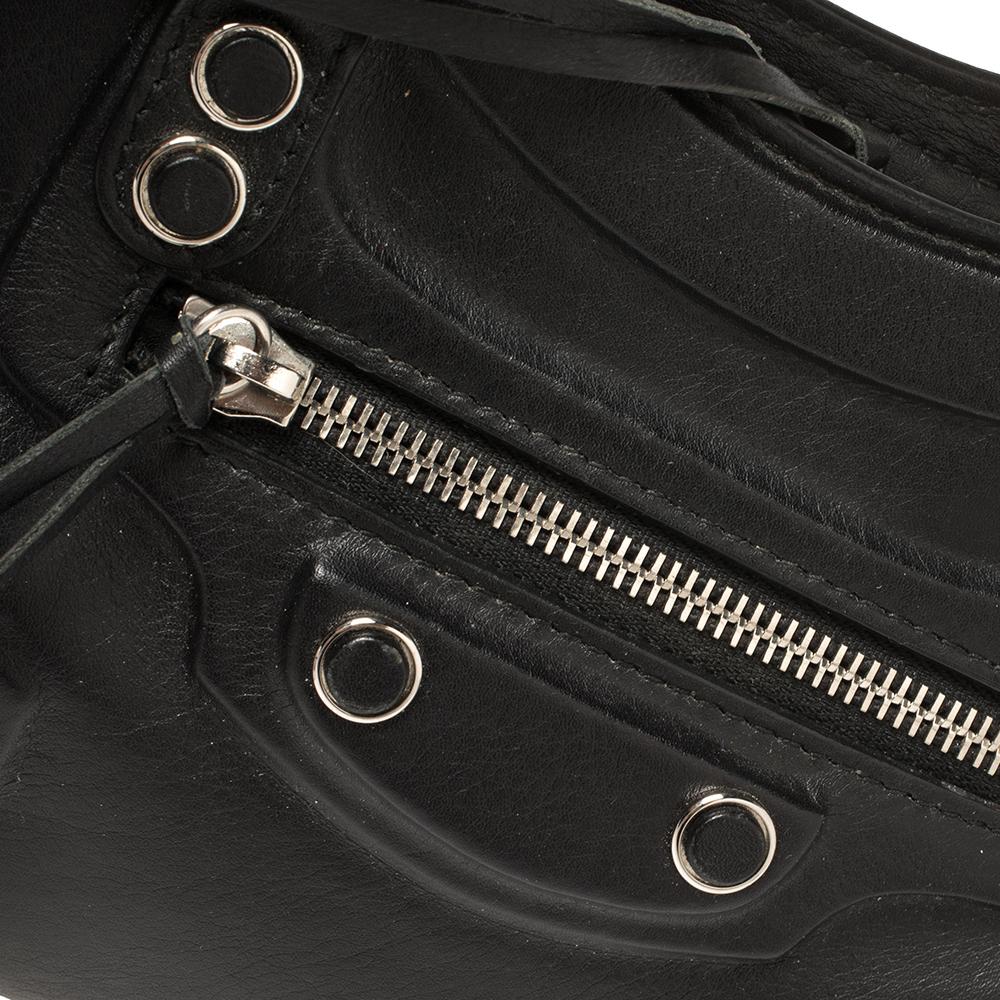 Balenciaga Black Leather Mini Classic City Bag 4