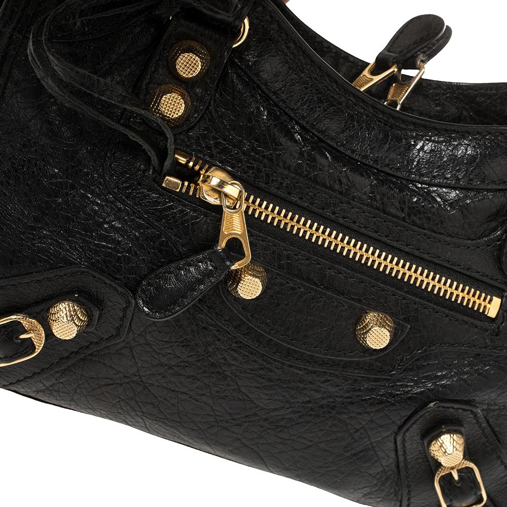 Balenciaga Schwarzes Leder Mini Classic City Bag 5