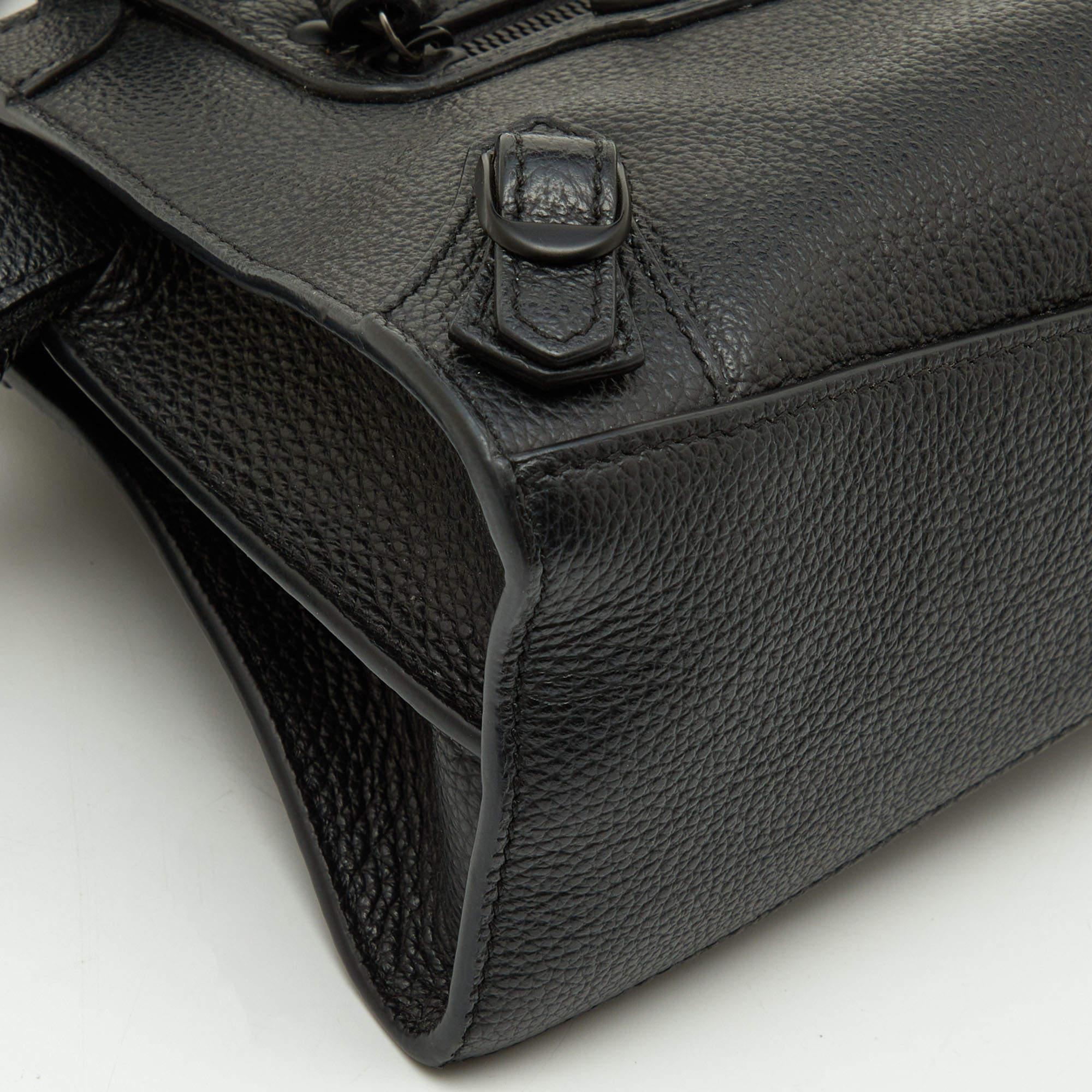 Balenciaga Black Leather Mini Neo Classic Tote 8