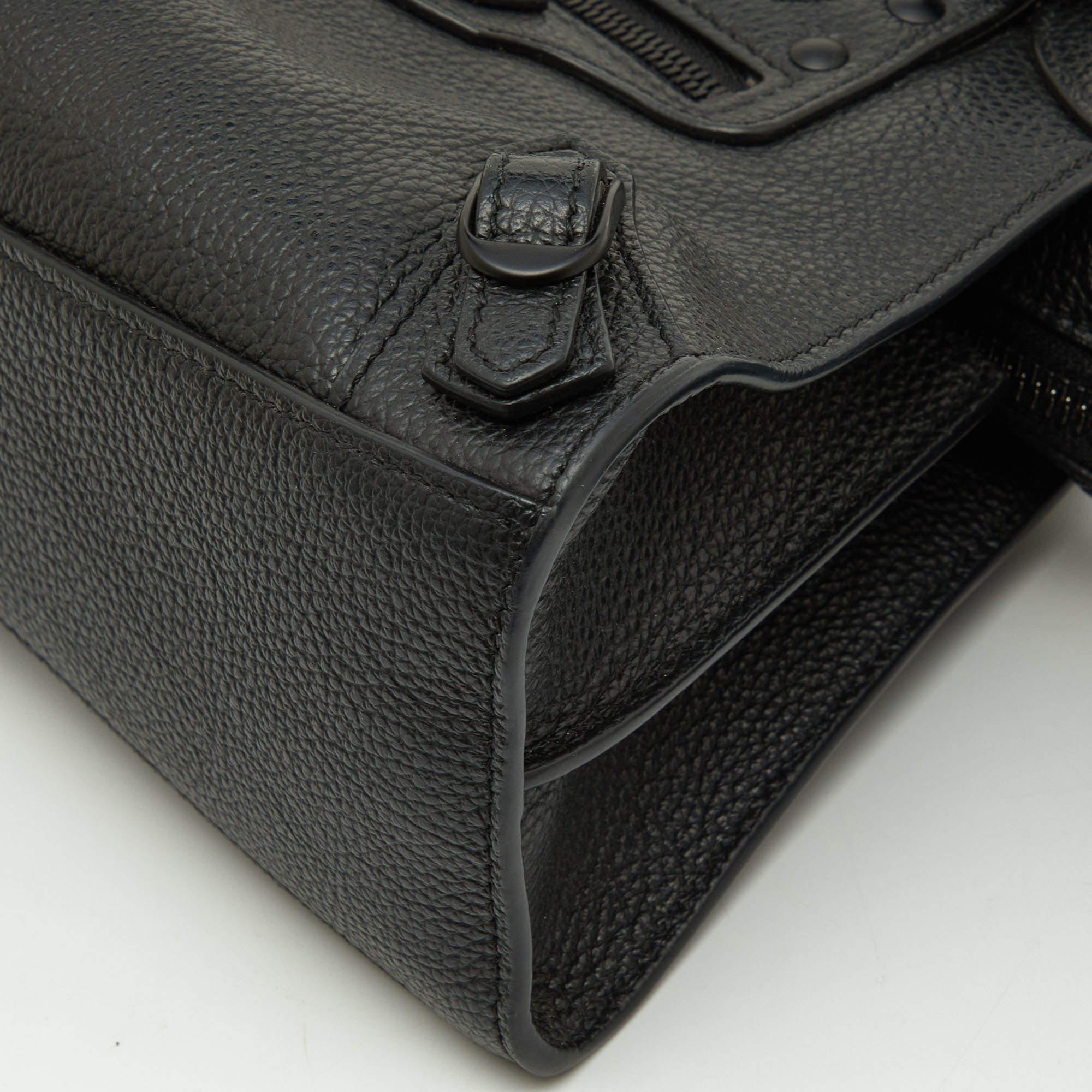 Balenciaga Black Leather Mini Neo Classic Tote 10