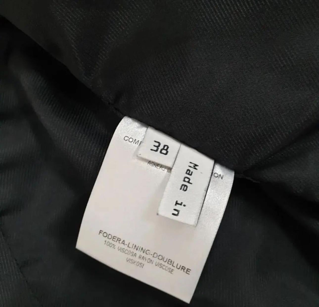 Balenciaga Schwarze Moto-Jacke aus Leder im Angebot 2