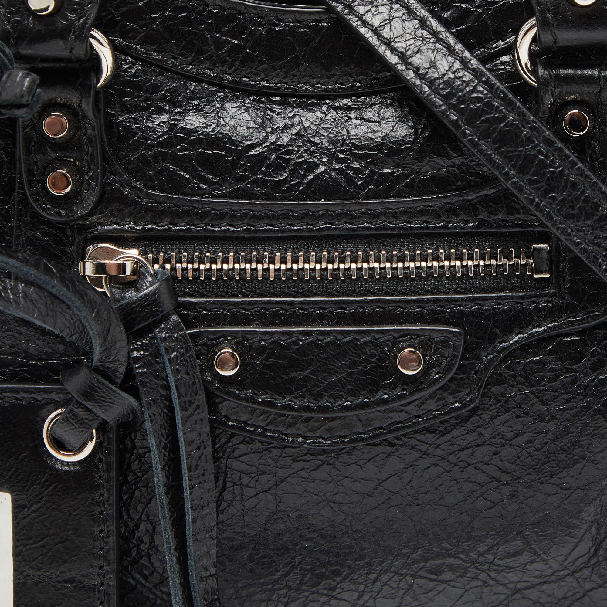 Balenciaga Black Leather Nano Classic City Bag 1