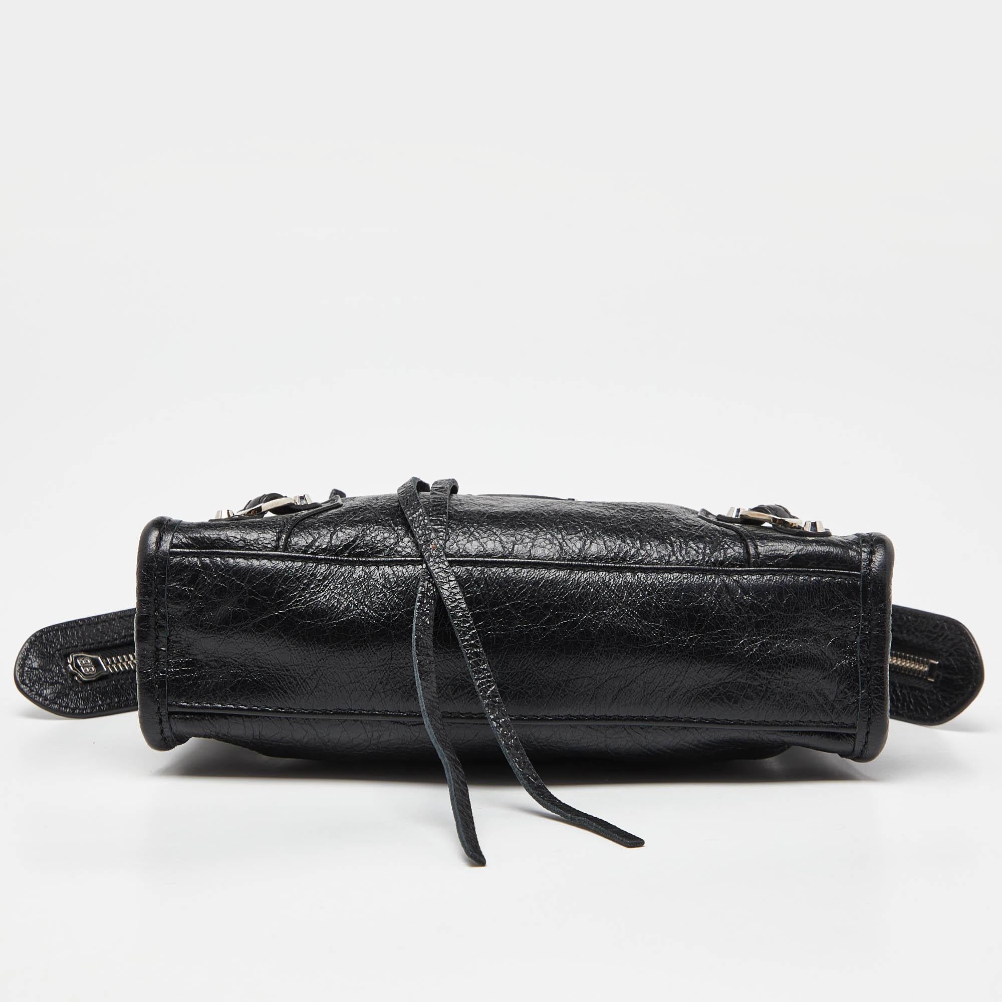 Balenciaga Black Leather Nano Classic City Bag 2
