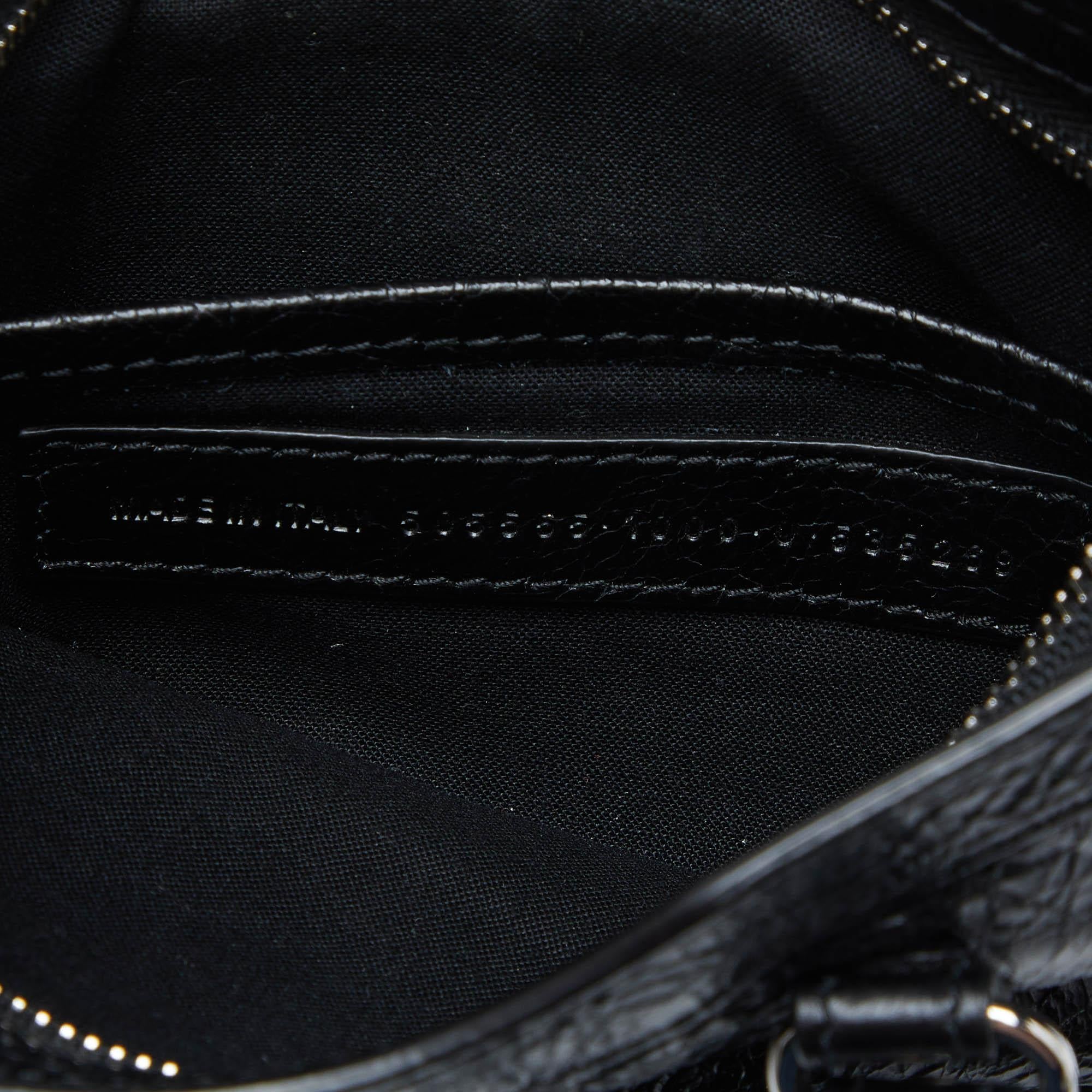 Balenciaga Black Leather Nano Classic City Bag 4