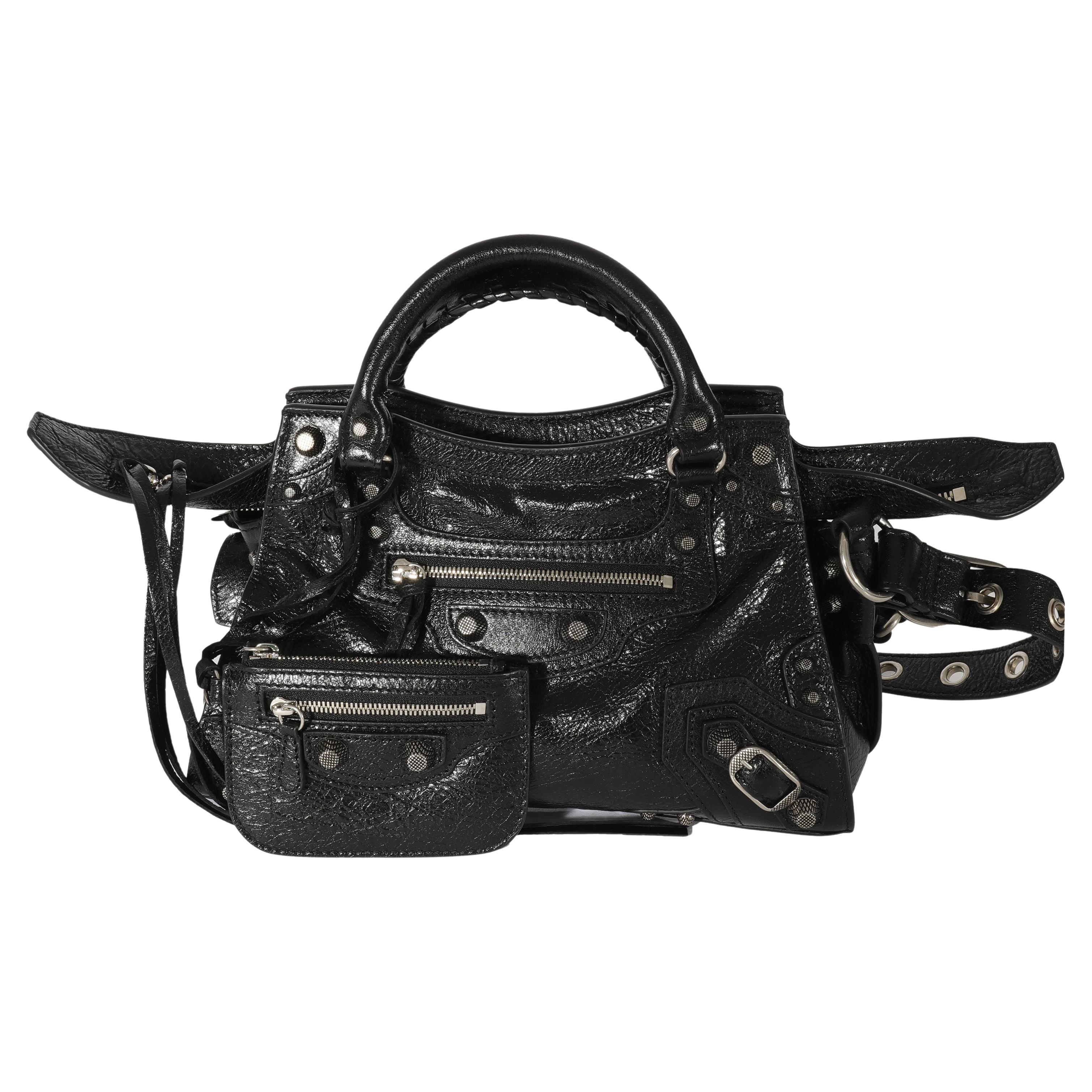 Balenciaga Black Leather Neo Classic XS For Sale at 1stDibs | balenciaga  neo classic xs, balenciaga neo xs