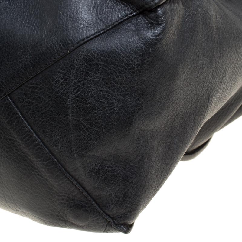 Balenciaga Black Leather Papier A4 Tote 4