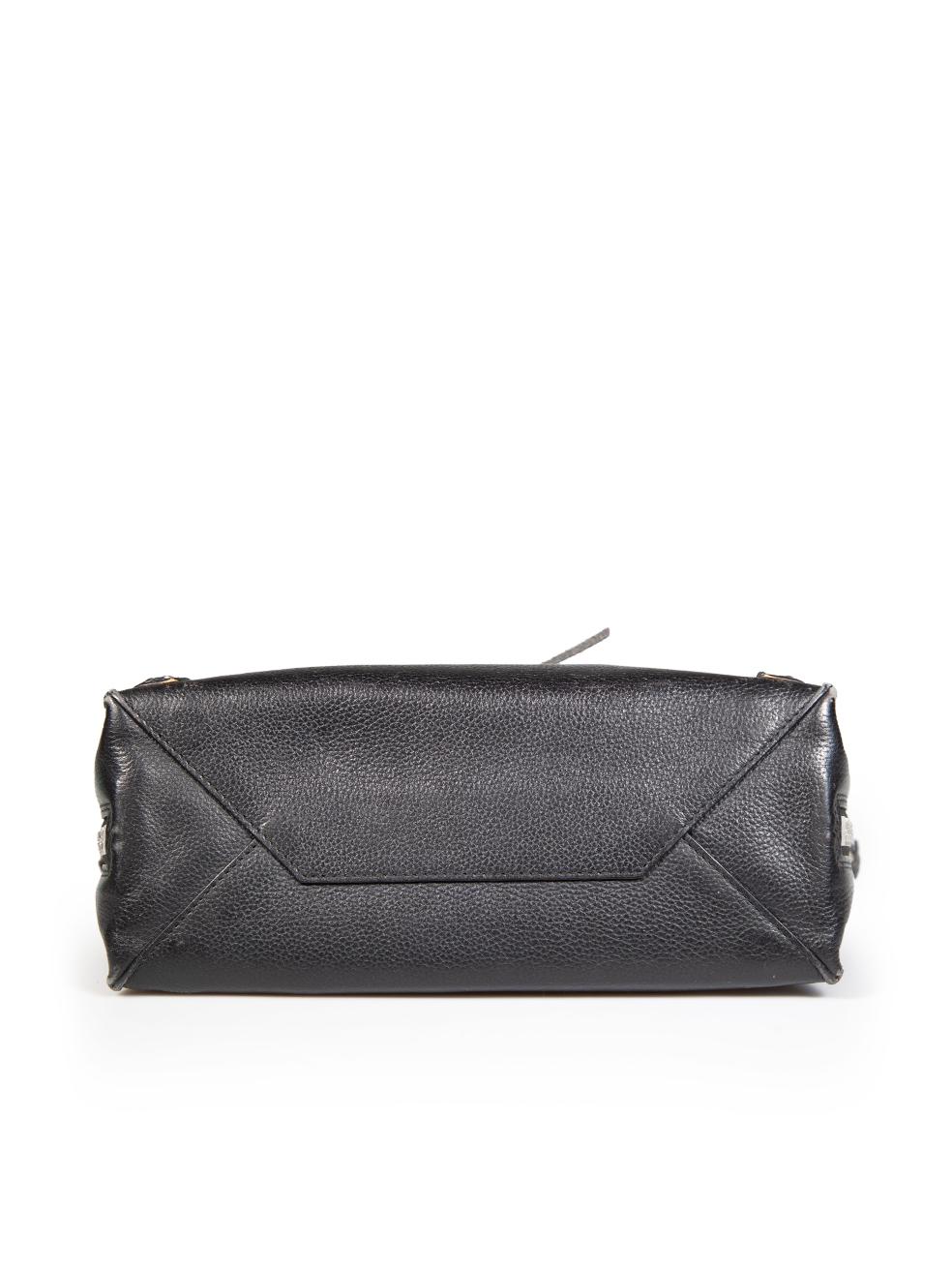 Women's Balenciaga Black Leather Papier A6 Zip Around Bag