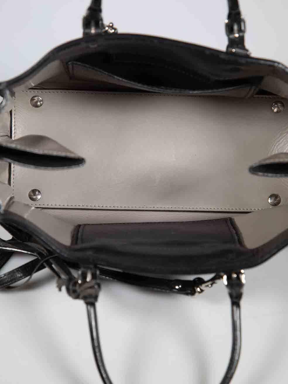 Balenciaga Black Leather Papier A6 Zip Around Bag 1