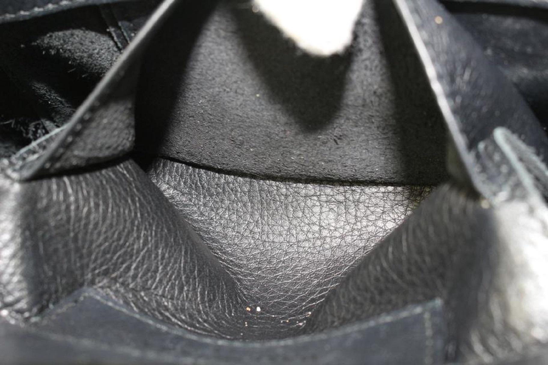 Balenciaga Black Leather Papier Mini A4 Zip Tote Crossbody Bag 818bal59  4